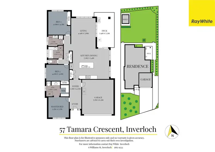 Floorplan of Homely house listing, 57 Tamara Crescent, Inverloch VIC 3996