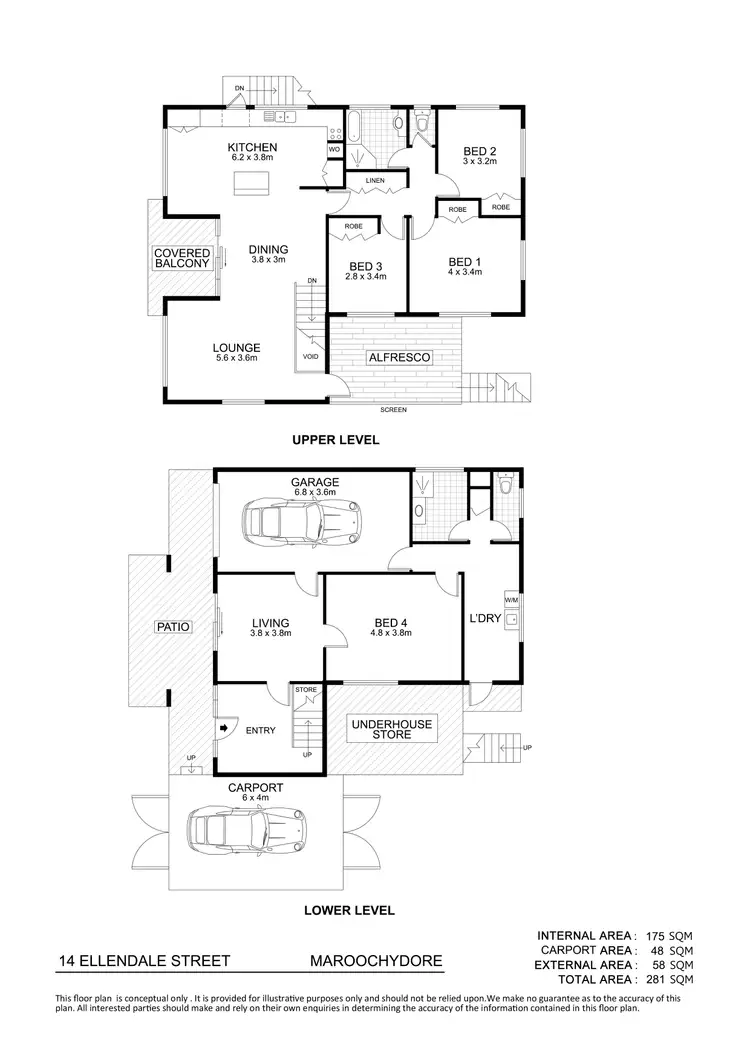 Floorplan of Homely house listing, 14 Ellendale Street, Maroochydore QLD 4558