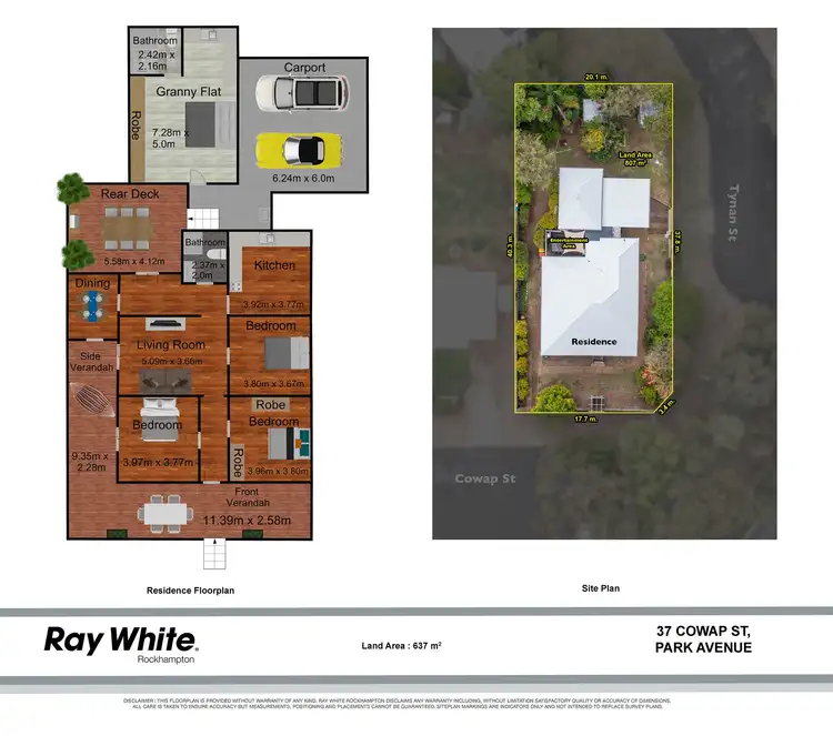 Floorplan of Homely house listing, 37 Cowap Street, Park Avenue QLD 4701