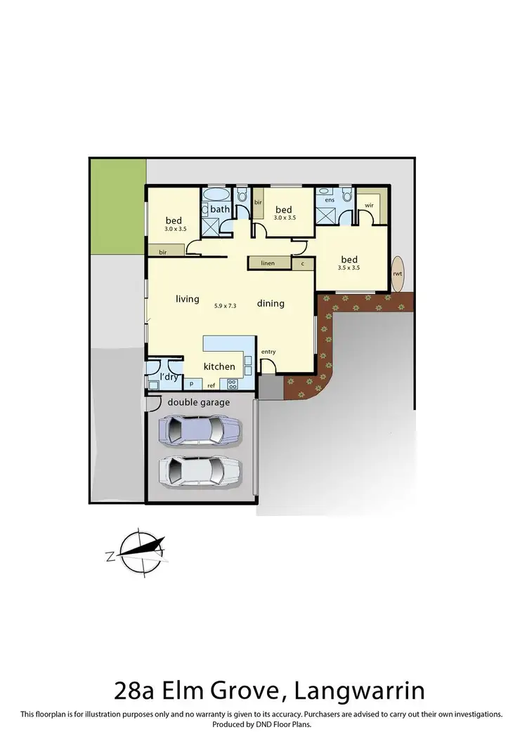Floorplan of Homely unit listing, 28A Elm Grove, Langwarrin VIC 3910