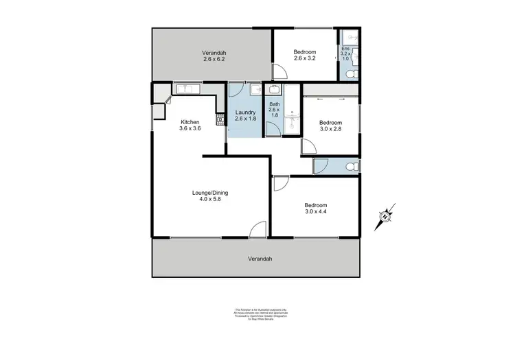 Floorplan of Homely house listing, 16 Holloway Street, Benalla VIC 3672