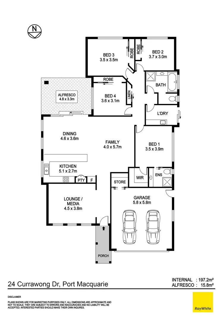 Floorplan of Homely house listing, 24 Currawong Drive, Port Macquarie NSW 2444