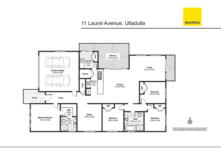 Floorplan of Homely house listing, 11 Laurel Avenue, Ulladulla NSW 2539