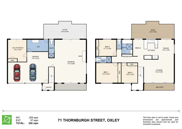 Floorplan of Homely house listing, 71 Thornburgh Street, Oxley QLD 4075