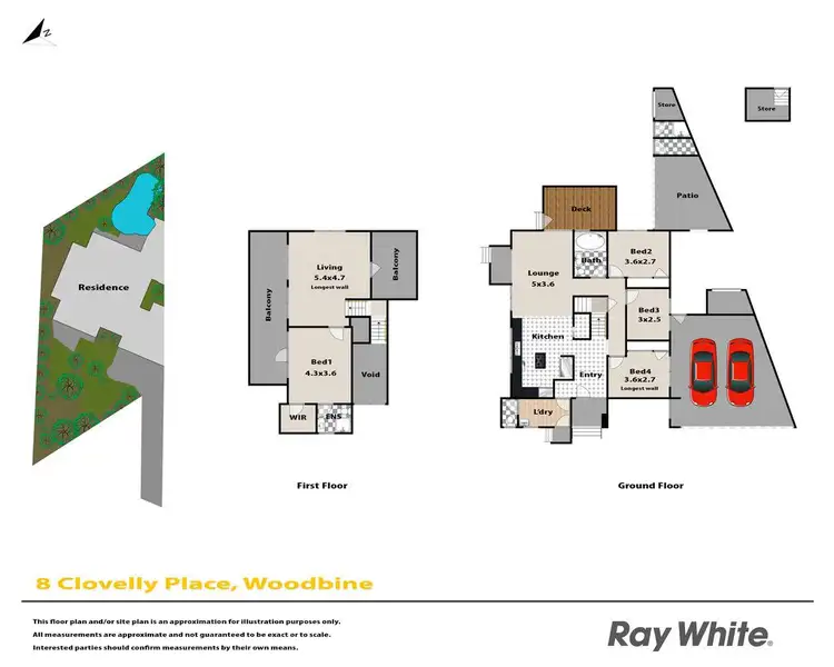 Floorplan of Homely house listing, 8 Clovelly Place, Woodbine NSW 2560