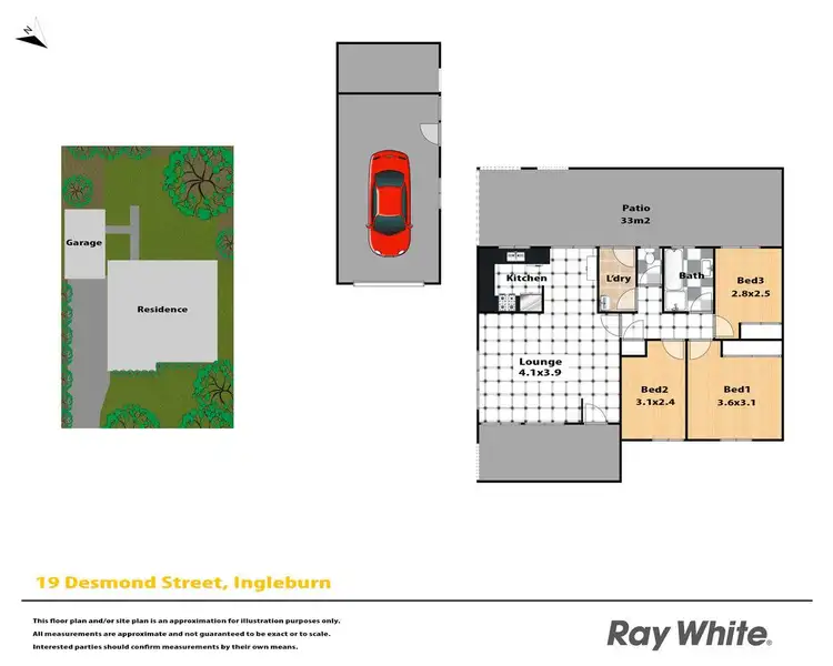 Floorplan of Homely house listing, 19 Desmond Street, Ingleburn NSW 2565