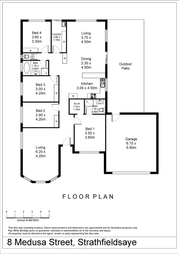 Floorplan of Homely house listing, 8 Medusa Street, Strathfieldsaye VIC 3551