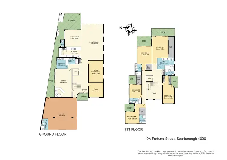 Floorplan of Homely house listing, 10A Fortune Street, Scarborough QLD 4020