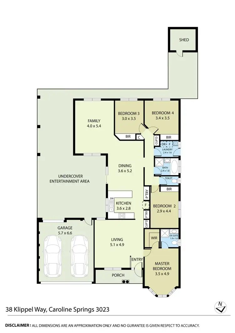 Floorplan of Homely house listing, 38 Klippel Way, Caroline Springs VIC 3023