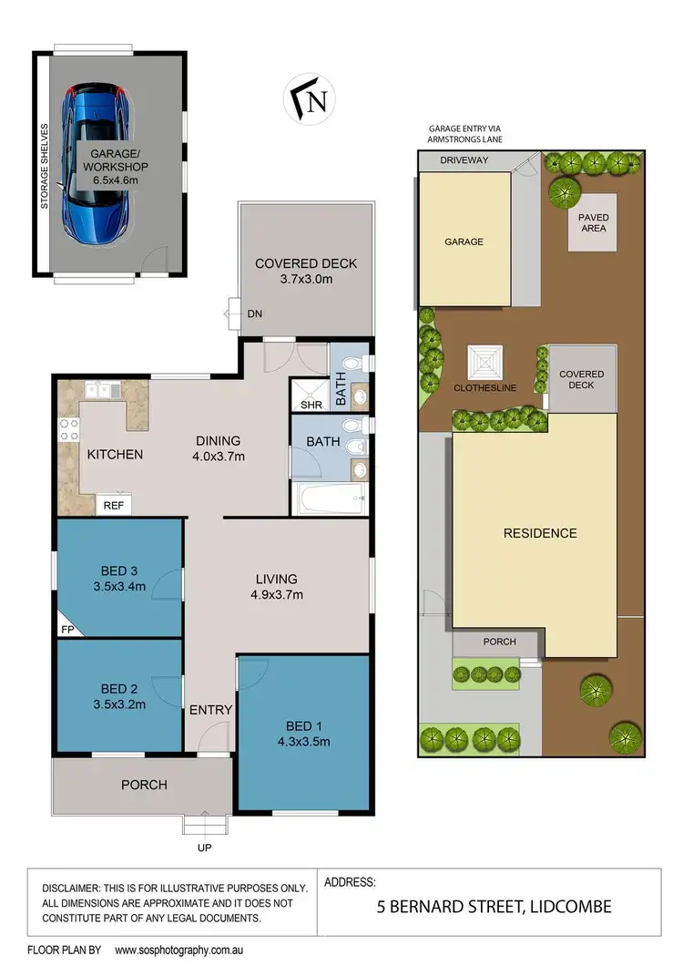 Floorplan of Homely house listing, 5 Bernard Street, Lidcombe NSW 2141