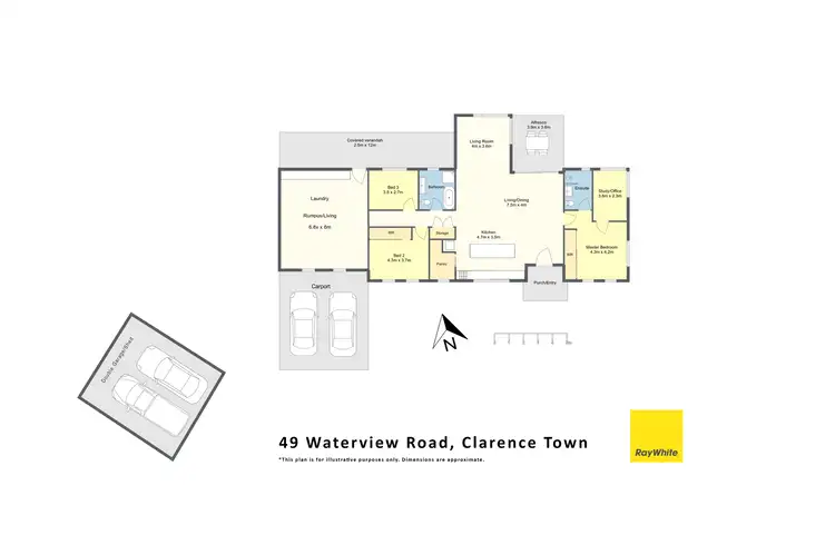 Floorplan of Homely rural property listing, 49 Waterview Road, Clarence Town NSW 2321
