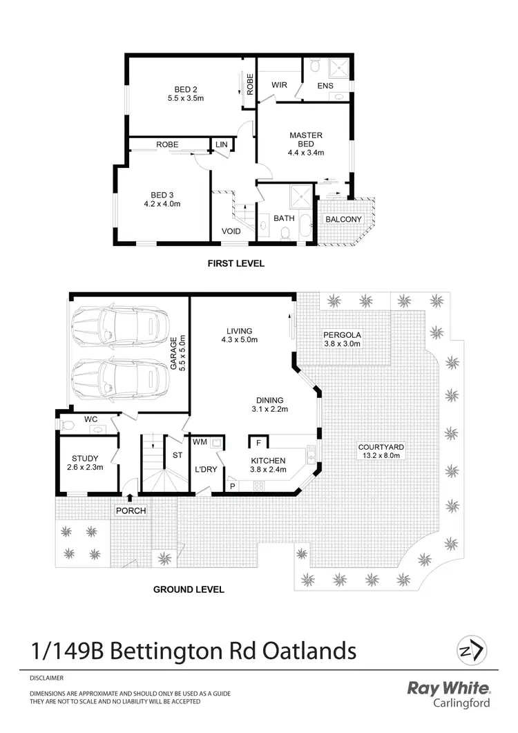 Floorplan of Homely townhouse listing, 1/149B Bettington Road, Oatlands NSW 2117