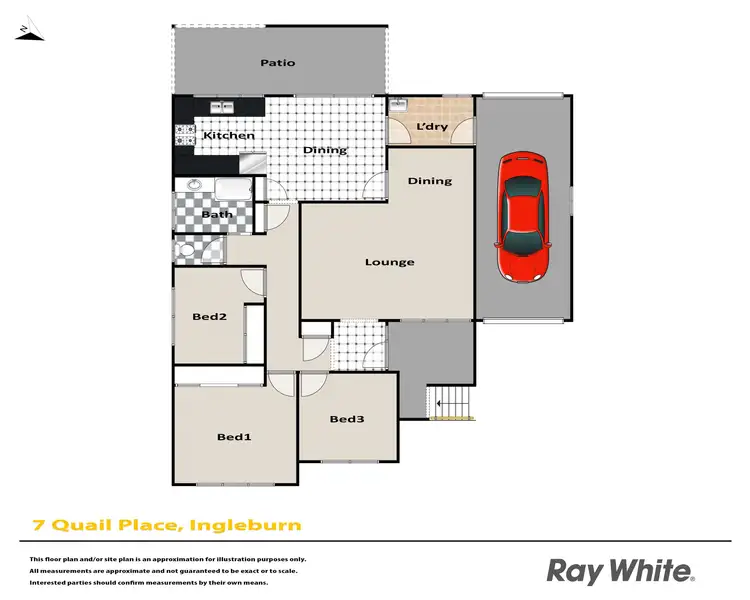 Floorplan of Homely house listing, 7 Quail Place, Ingleburn NSW 2565