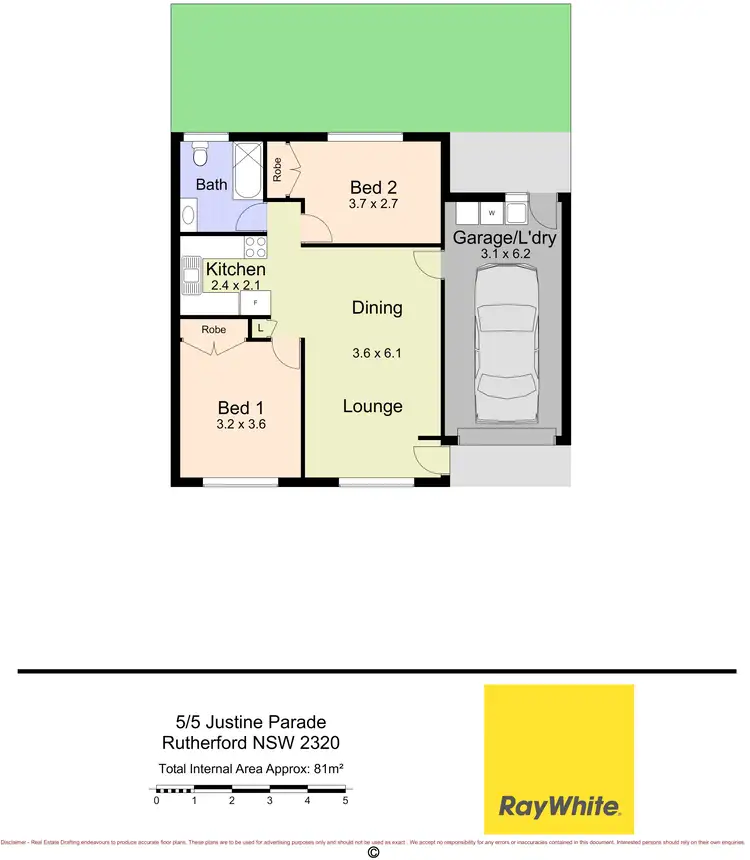 Floorplan of Homely unit listing, 5/5 Justine Parade, Rutherford NSW 2320