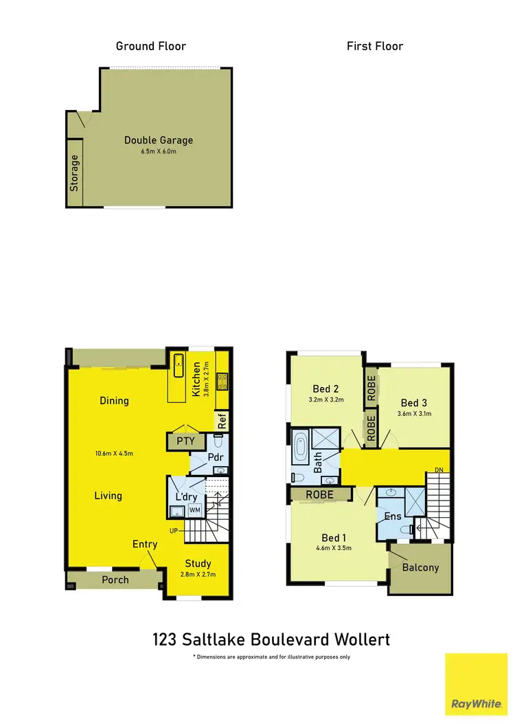 Floorplan of Homely townhouse listing, 123 Saltlake Boulevard, Wollert VIC 3750