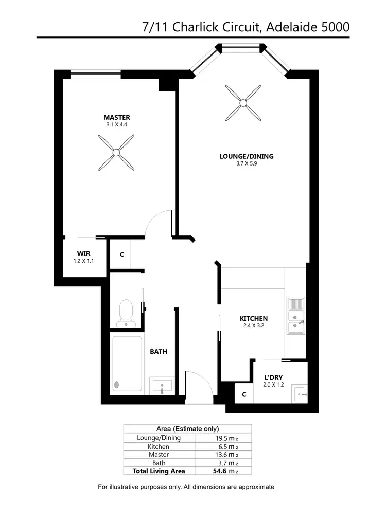 Floorplan of Homely apartment listing, 7/11 Charlick Circuit, Adelaide SA 5000