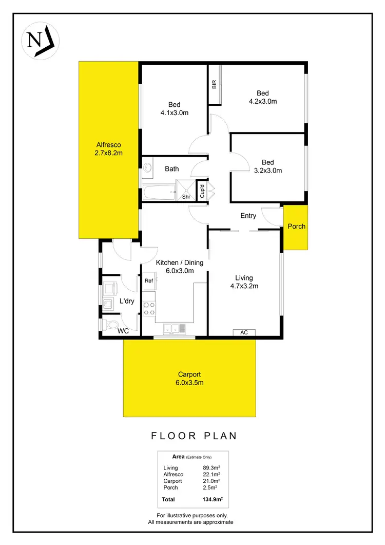Floorplan of Homely house listing, 7 Apalie Drive, Modbury SA 5092
