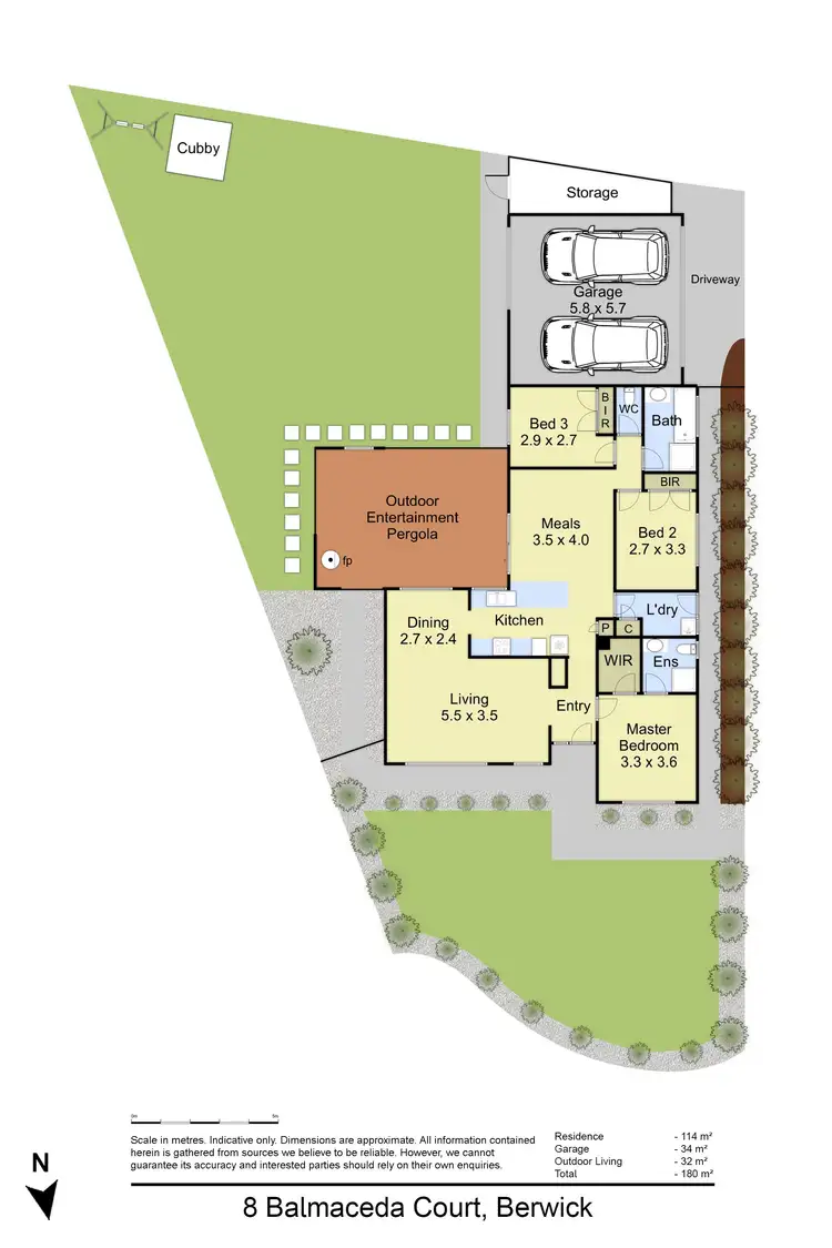 Floorplan of Homely house listing, 8 Balmaceda Court, Berwick VIC 3806