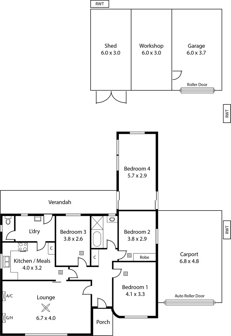 Floorplan of Homely house listing, 29 Gosfield Crescent, Hampstead Gardens SA 5086