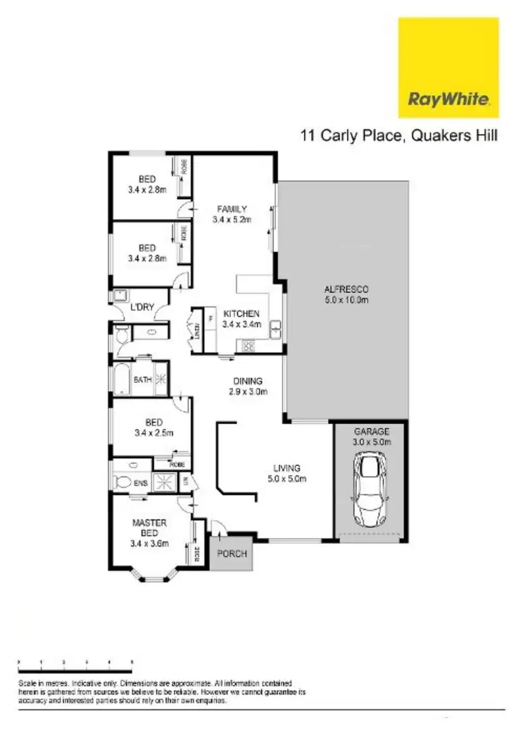 Floorplan of Homely house listing, 11 Carly Place, Quakers Hill NSW 2763