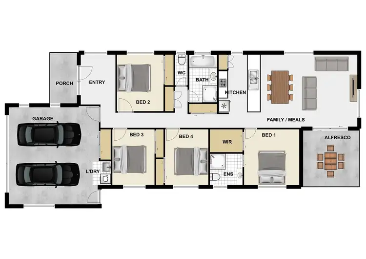 Floorplan of Homely house listing, 44A Shanahan Parade, Redbank Plains QLD 4301