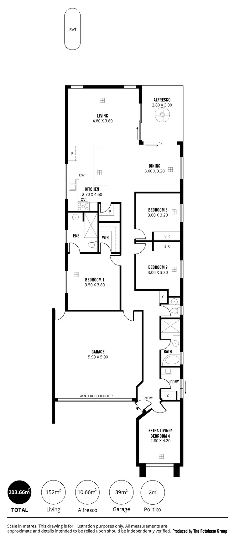 Floorplan of Homely house listing, 10A Douglas Street, Marion SA 5043