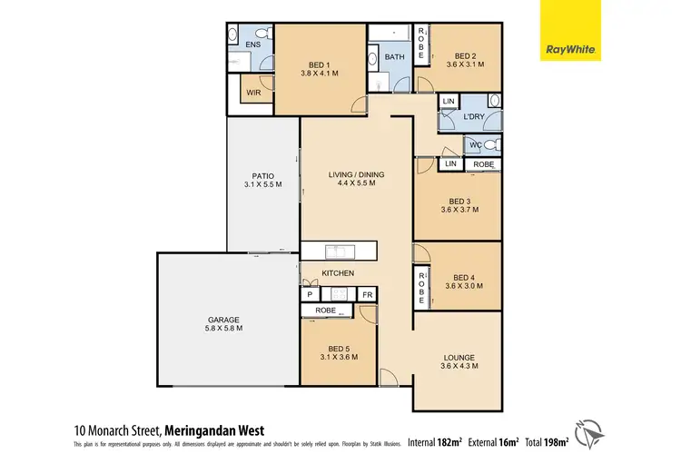 Floorplan of Homely house listing, 10 Monarch Street, Meringandan West QLD 4352