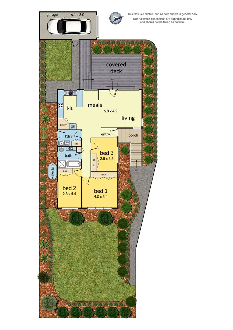 Floorplan of Homely unit listing, 1/7 Newman Road, Croydon VIC 3136