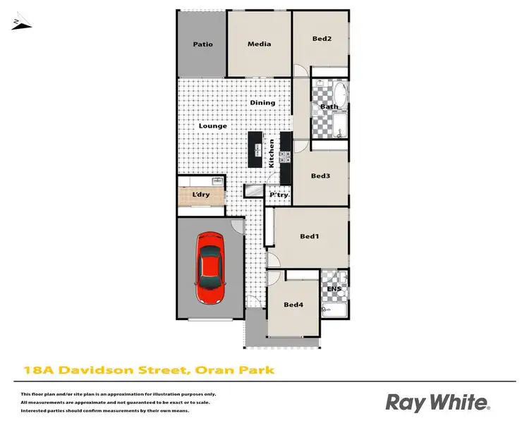 Floorplan of Homely house listing, 18A Davidson Street, Oran Park NSW 2570