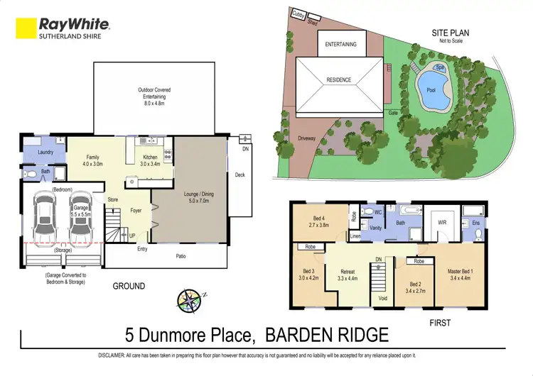 Floorplan of Homely house listing, 5 Dunmore Place, Barden Ridge NSW 2234