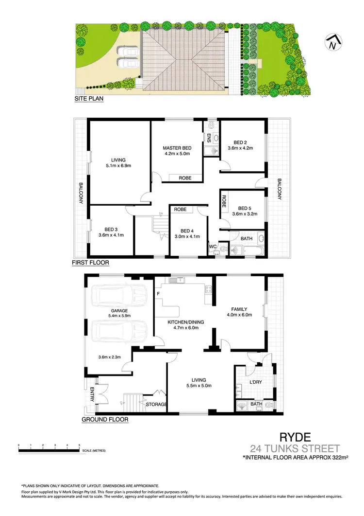 Floorplan of Homely house listing, 24 Tunks Street, Ryde NSW 2112