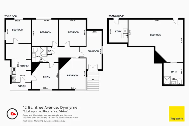 Floorplan of Homely house listing, 12 Baintree Avenue, Dynnyrne TAS 7005