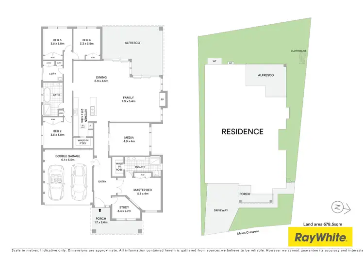 Floorplan of Homely house listing, 41 Myles Crescent, North Kellyville NSW 2155