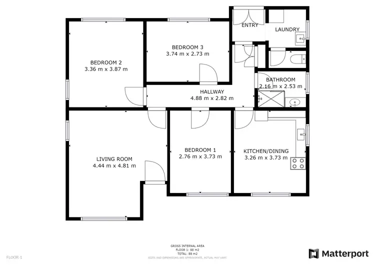 Floorplan of Homely house listing, 36 Boys Street, Swan Hill VIC 3585
