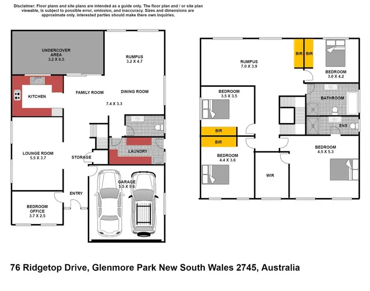 Floorplan of Homely house listing, 76 Ridgetop Drive, Glenmore Park NSW 2745