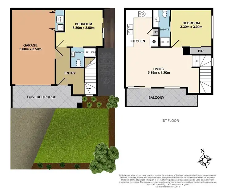 Floorplan of Homely townhouse listing, 1/4 Laurel Avenue, Boronia VIC 3155