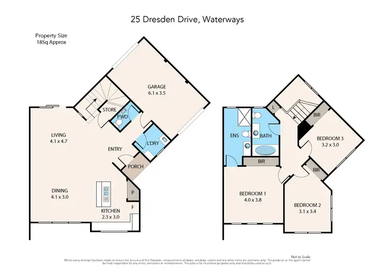 Floorplan of Homely house listing, 25 Dresden Drive, Waterways VIC 3195