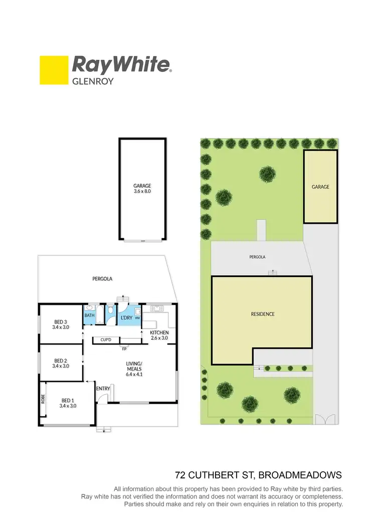 Floorplan of Homely house listing, 72 Cuthbert Street, Broadmeadows VIC 3047