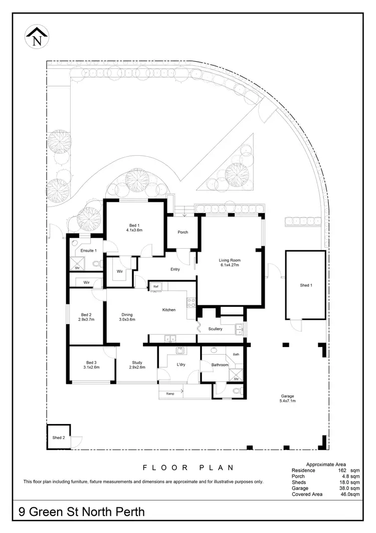 Floorplan of Homely house listing, 9 Green Street, North Perth WA 6006