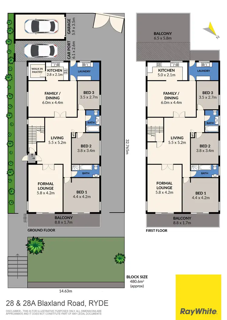 Floorplan of Homely house listing, 28-28A Blaxland Road, Ryde NSW 2112