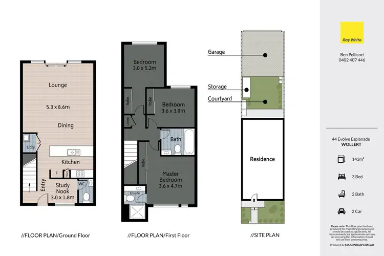 Floorplan of Homely townhouse listing, 44 Evolve Esplanade, Wollert VIC 3750