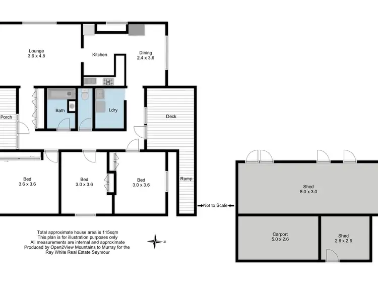 Floorplan of Homely house listing, 33 Martindale Crescent, Seymour VIC 3660