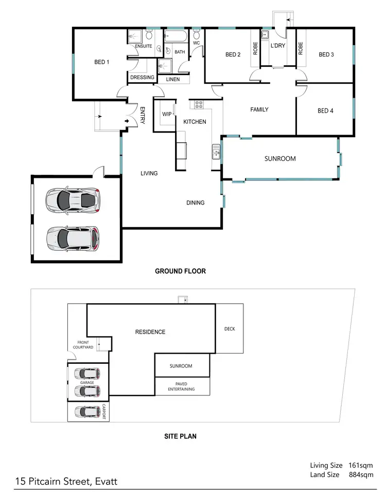 Floorplan of Homely house listing, 15 Pitcairn Street, Evatt ACT 2617