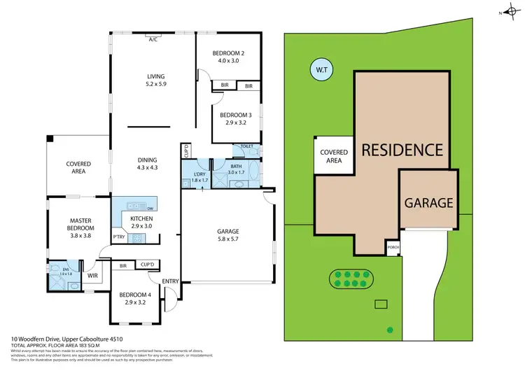 Floorplan of Homely house listing, 10 Woodfern Drive, Upper Caboolture QLD 4510