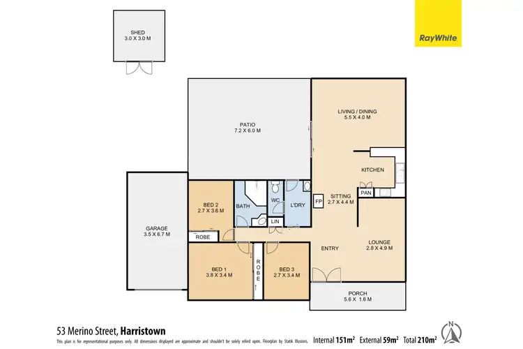 Floorplan of Homely house listing, 53 Merino Street, Harristown QLD 4350