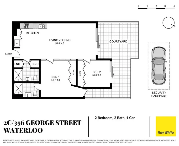 Floorplan of Homely apartment listing, 2C/356-368 George Street, Waterloo NSW 2017