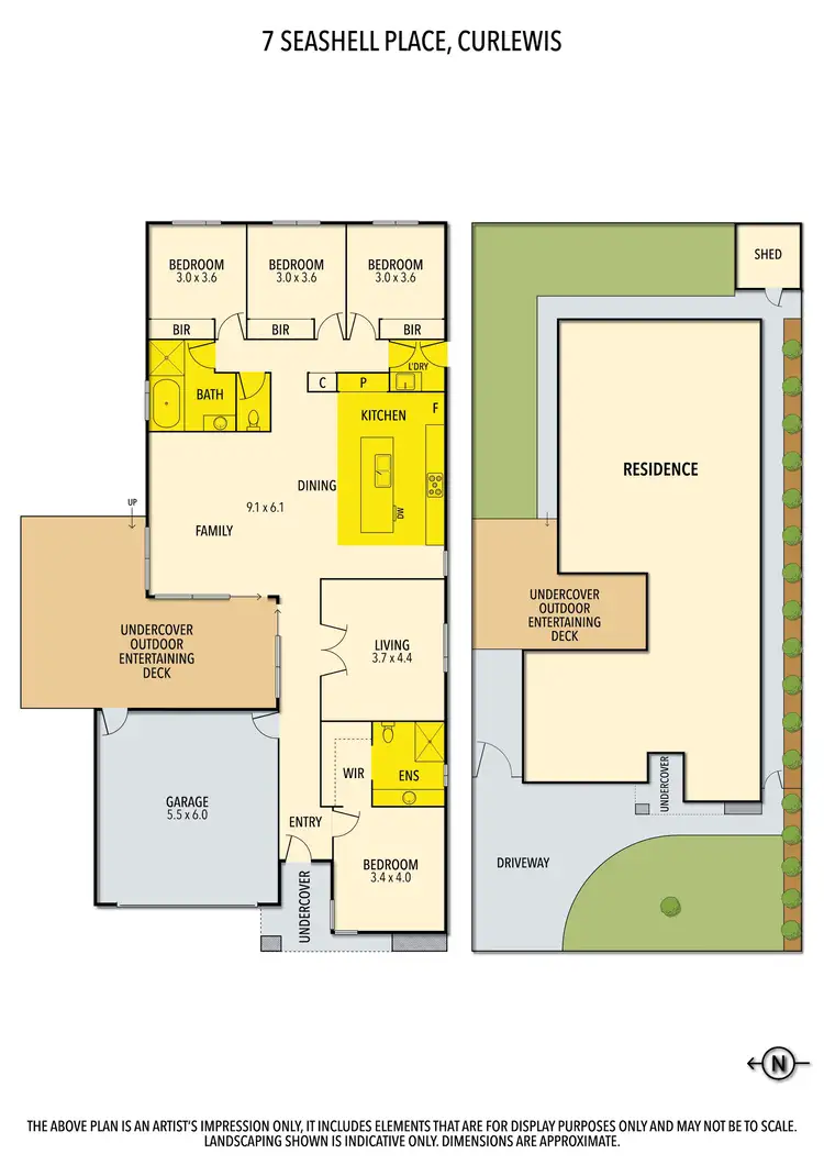 Floorplan of Homely house listing, 7 Seashell Place, Curlewis VIC 3222