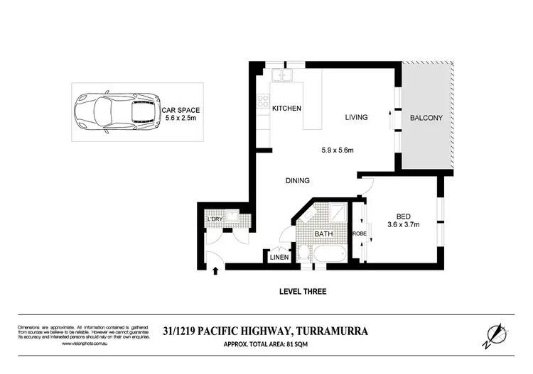 Floorplan of Homely apartment listing, 31/1219 Pacific Highway, Turramurra NSW 2074