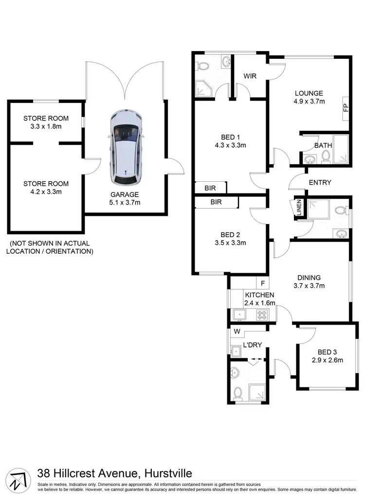 Floorplan of Homely house listing, 38 Hillcrest Avenue, Hurstville NSW 2220