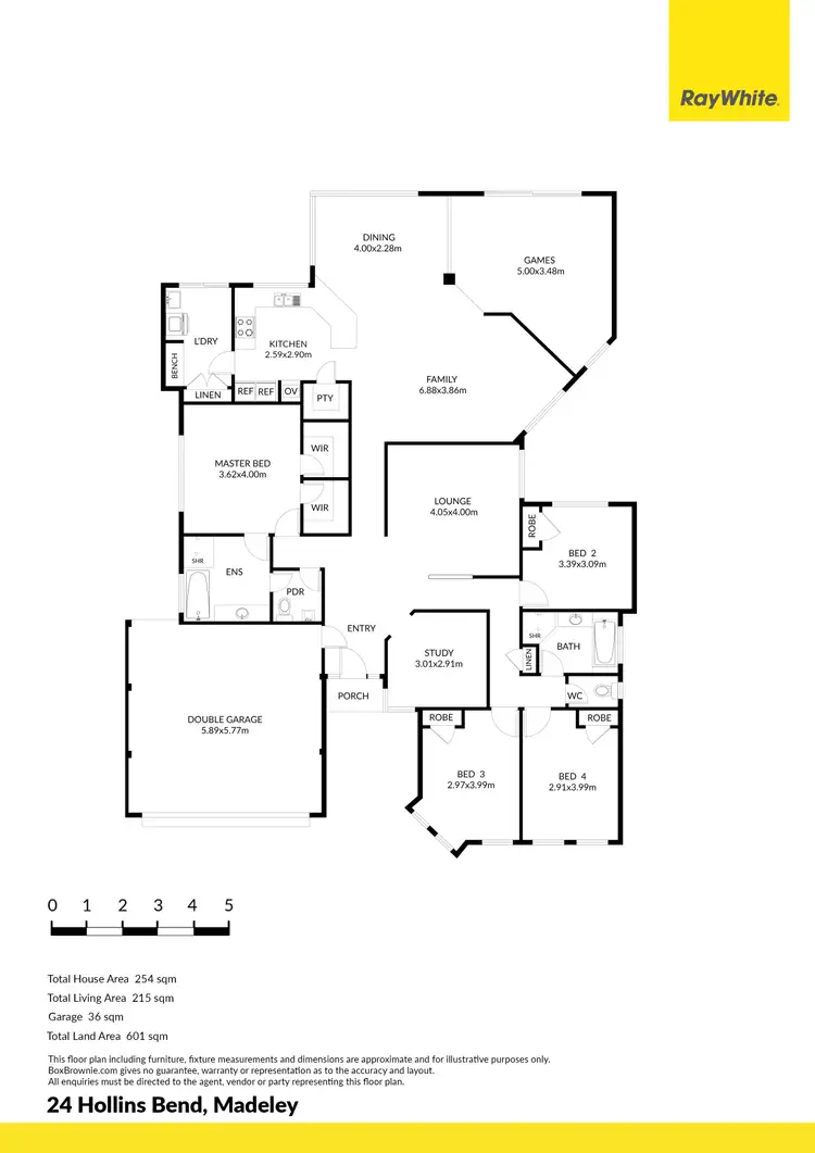 Floorplan of Homely house listing, 24 Hollins Bend, Madeley WA 6065